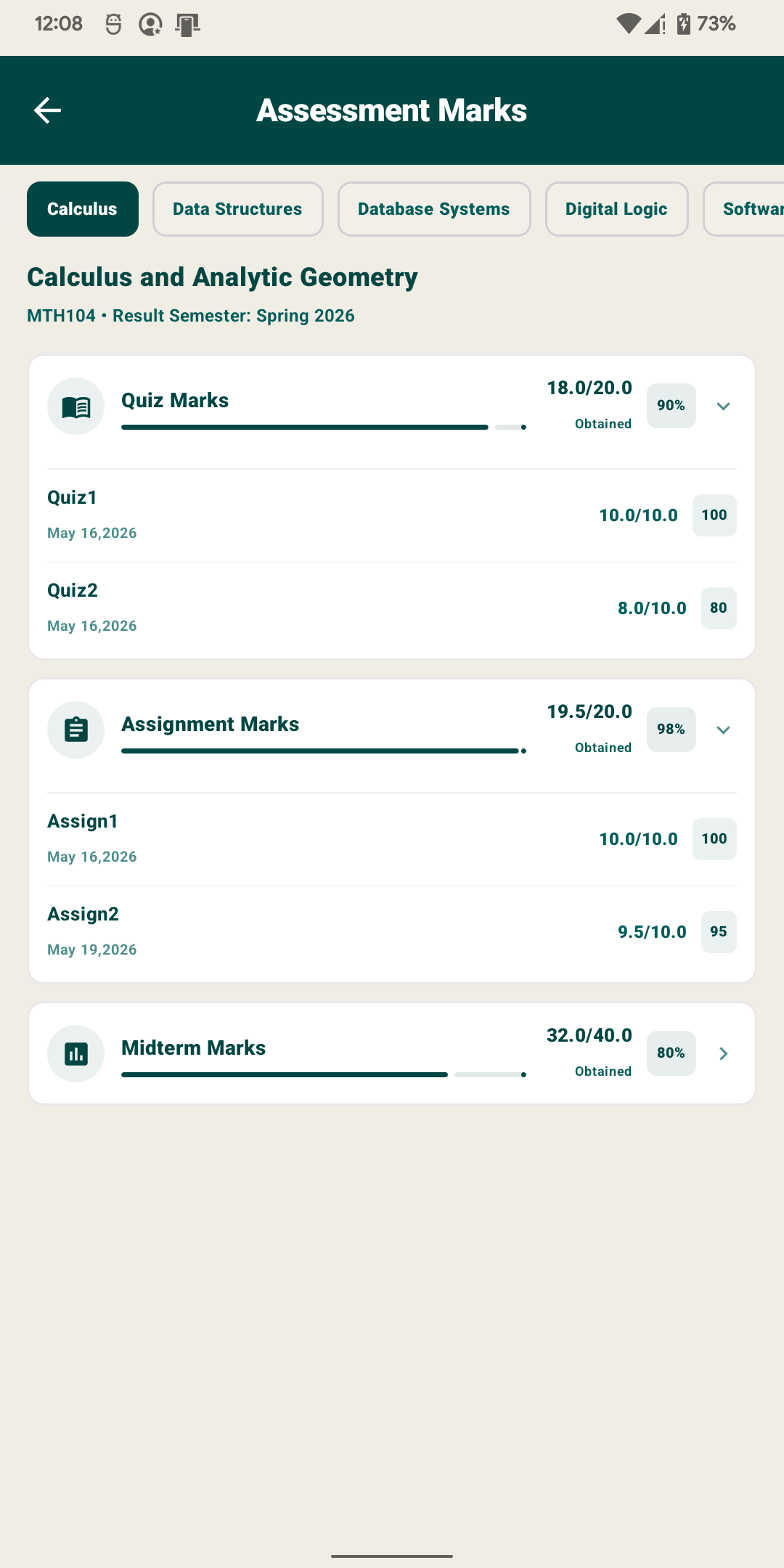 Marks Assessment APK Screenshot