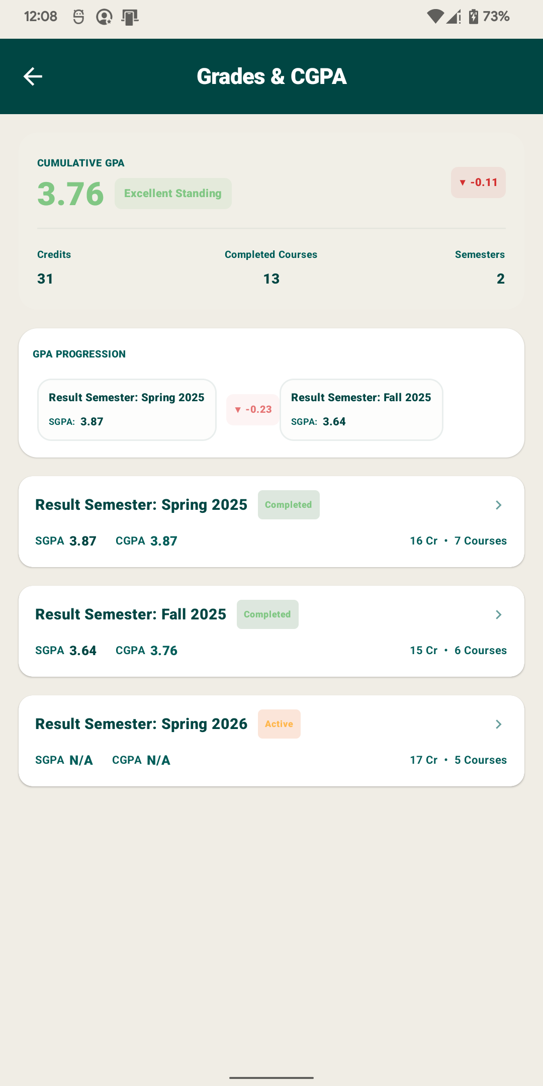 Results APK Screenshot